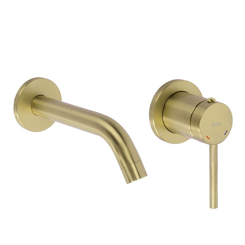 Bateria Umywalkowa Podtynkowa Rea Clif Złota Szczotkowana 1Szt