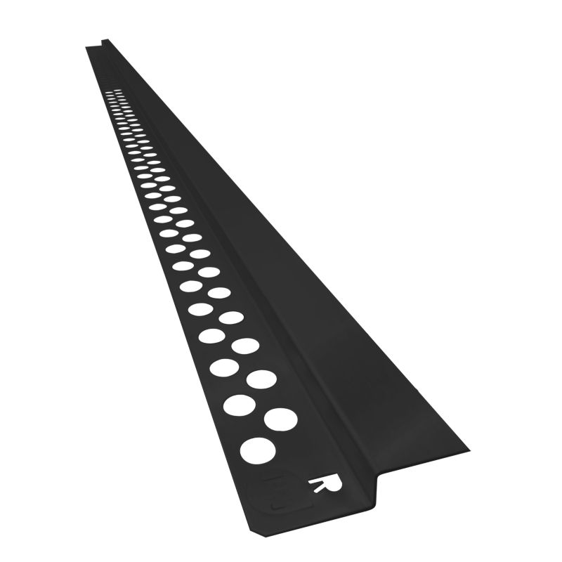 Listwa JANO spadkowa przyścienna L130 prawa czarna 1 szt.