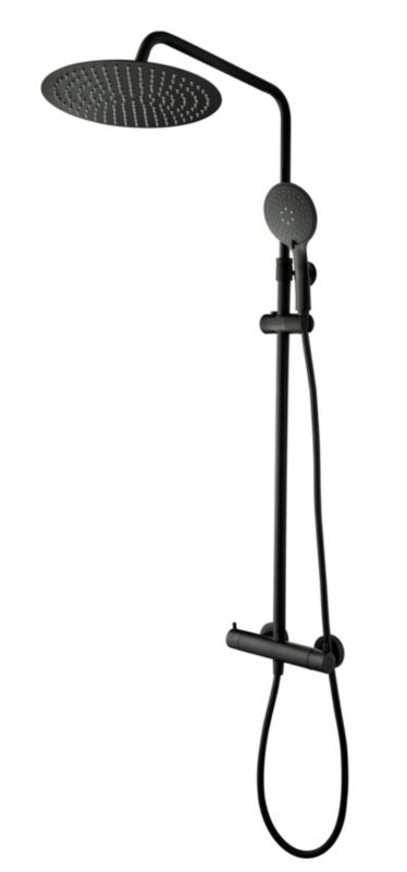 Kolumna prysznicowa Cooke&Lewis Weddell z baterią termostatyczną czarna