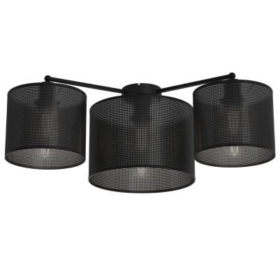 Lampa sufitowa wisząca Luminex Loft Shade czarny mat wym: 22,5 x 61 x 29 cm 3xE27 x 15W 1 szt.