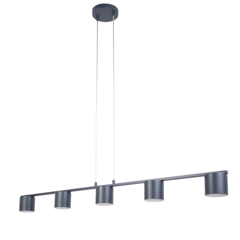 Lampa wisząca Sigma Lighting Mila 7840 grafitowa nowoczesna 5xGX53 x 1 szt.
