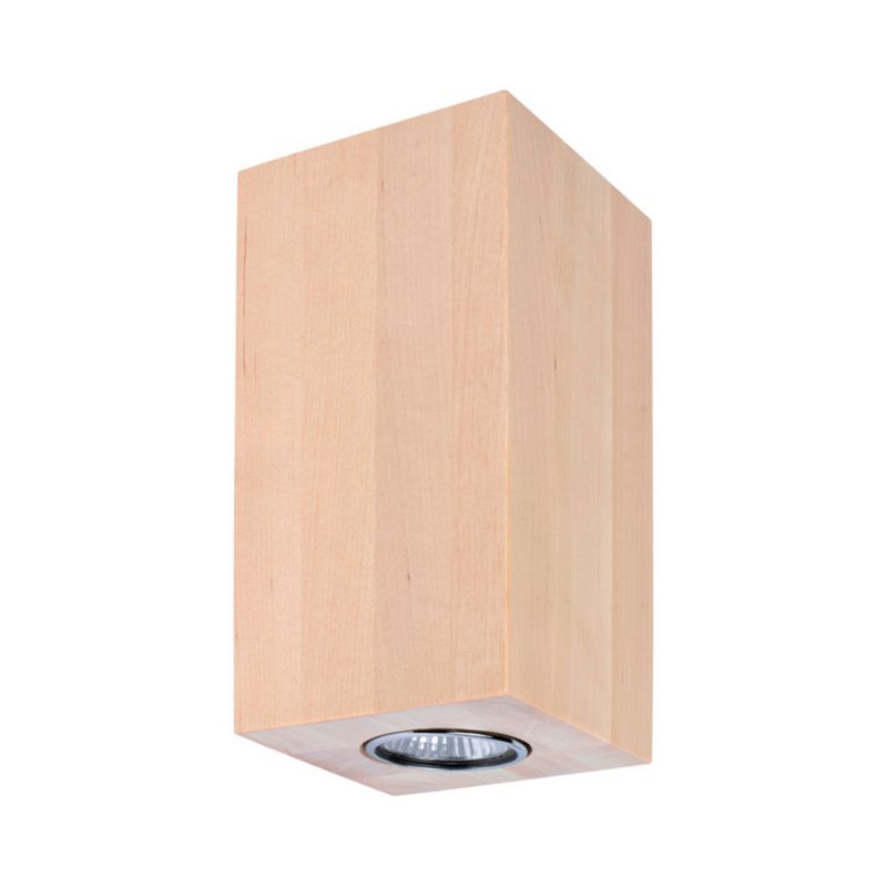 Kinkiet SPOT Light Square 2xGU10 Max.6W Naturalna Brzoza FSC, Polski Producent, 1 szt.