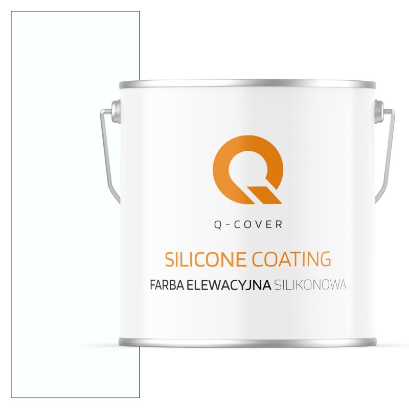 Farba Elewacyjna Silikonowa Fasadowa Q-Cover Biały zimny F102 5L