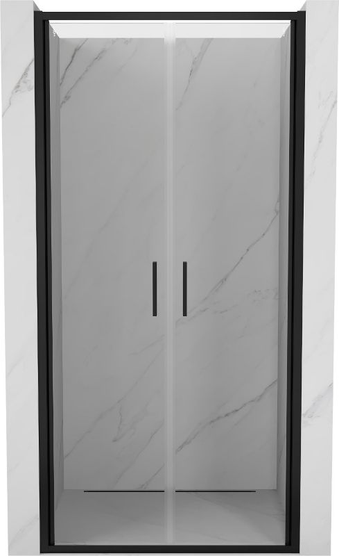 Drzwi prysznicowe Mexen Exo czarne 80x200 cm 1 szt.