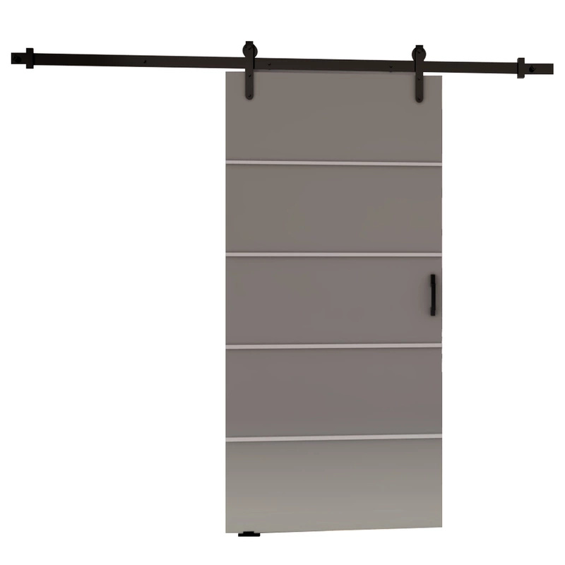 Drzwi przesuwne do pokoju naścienne 90 cm SEFAL szary