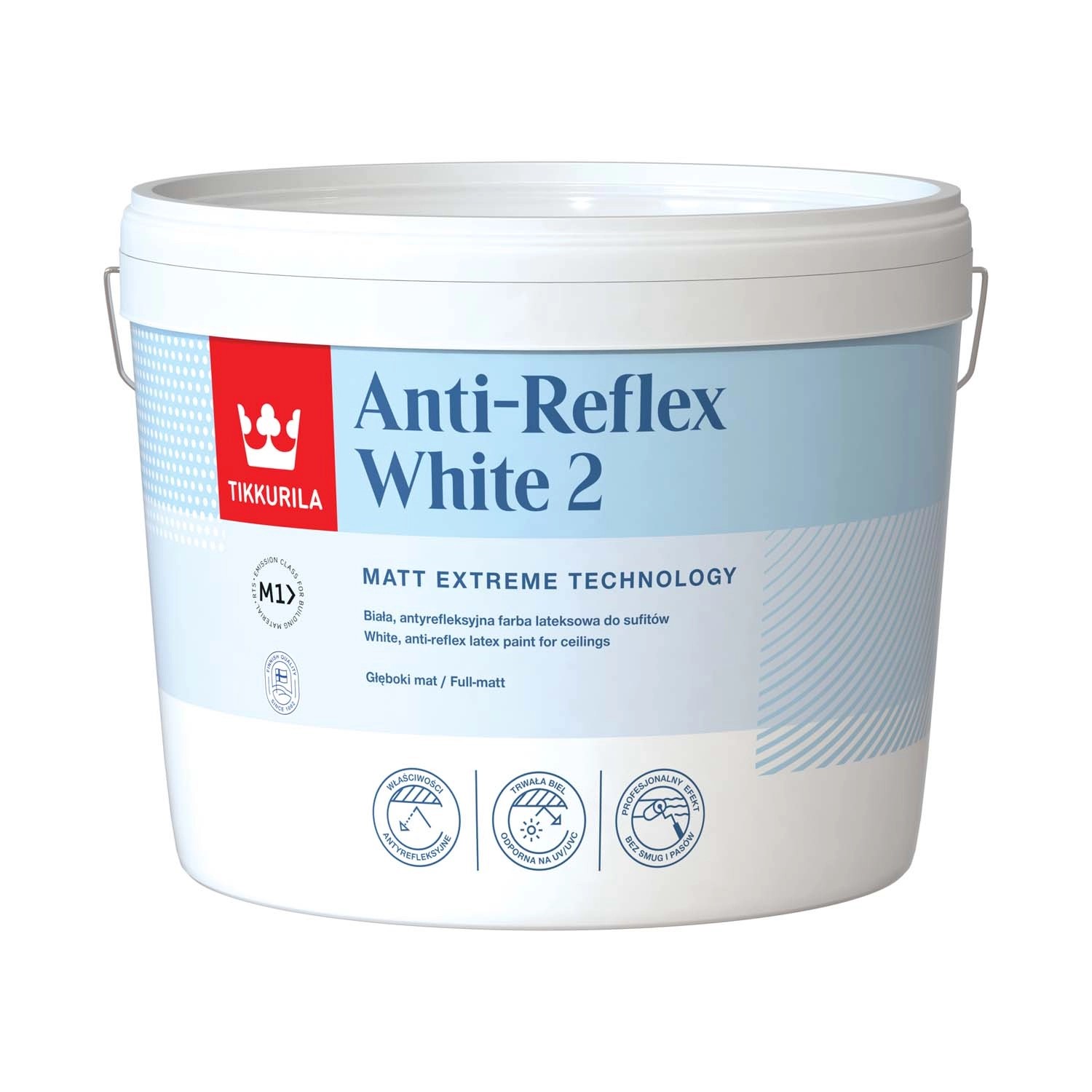 Farba do sufitów Tikkurila Antireflex White 2 biała 10 l