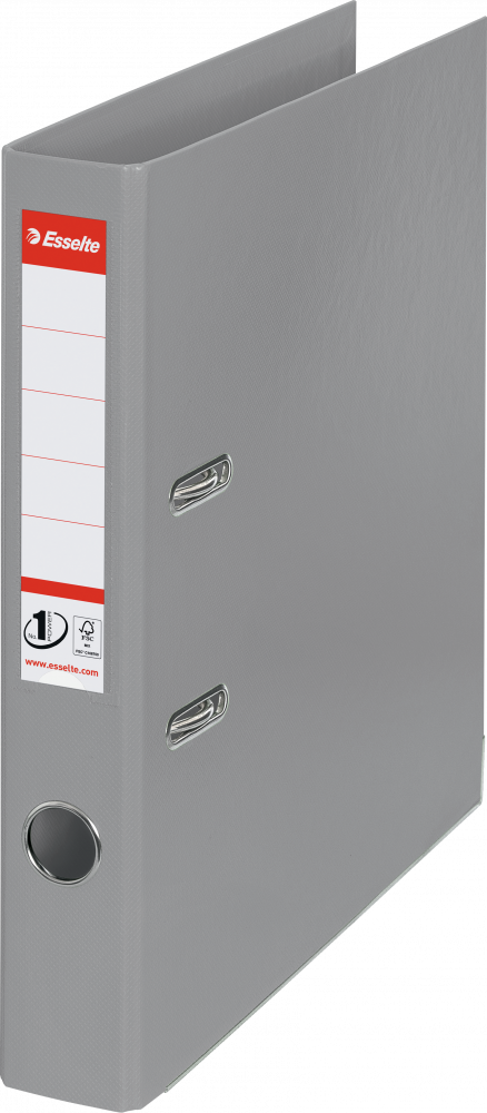 Segregator A4 Esselte No.1 Power, 50mm, do 350 kartek szary