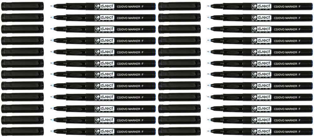 24x Foliopis D.Rect, okrągła, 0.7 mm, niebieski
