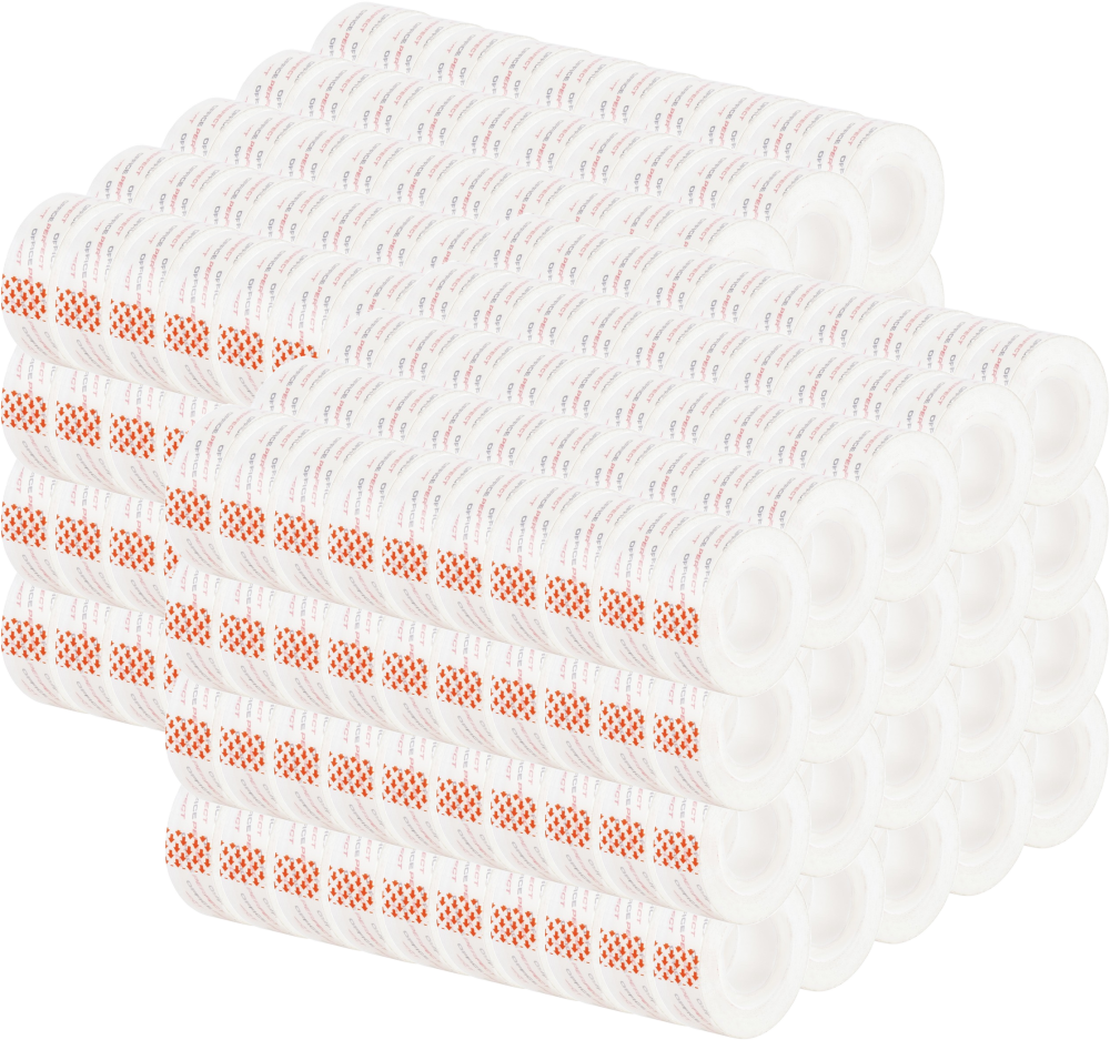 480x Taśma klejąca D.Rect, 19mm x 33m, krystaliczna, przezroczysty