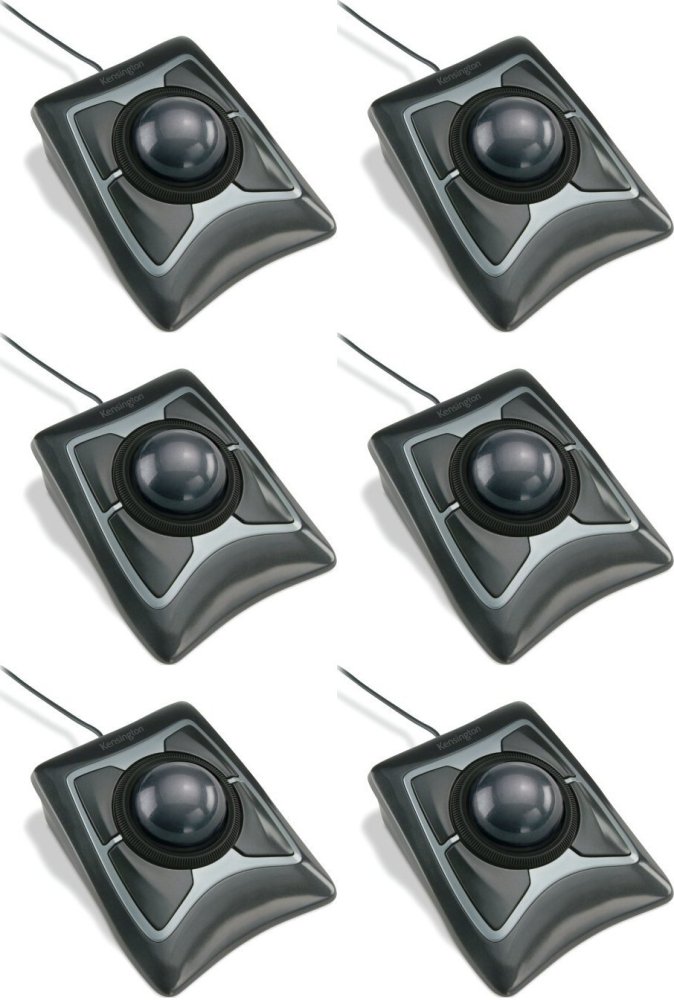 6x Trackball przewodowy Kensington Expert, optyczny, czarny