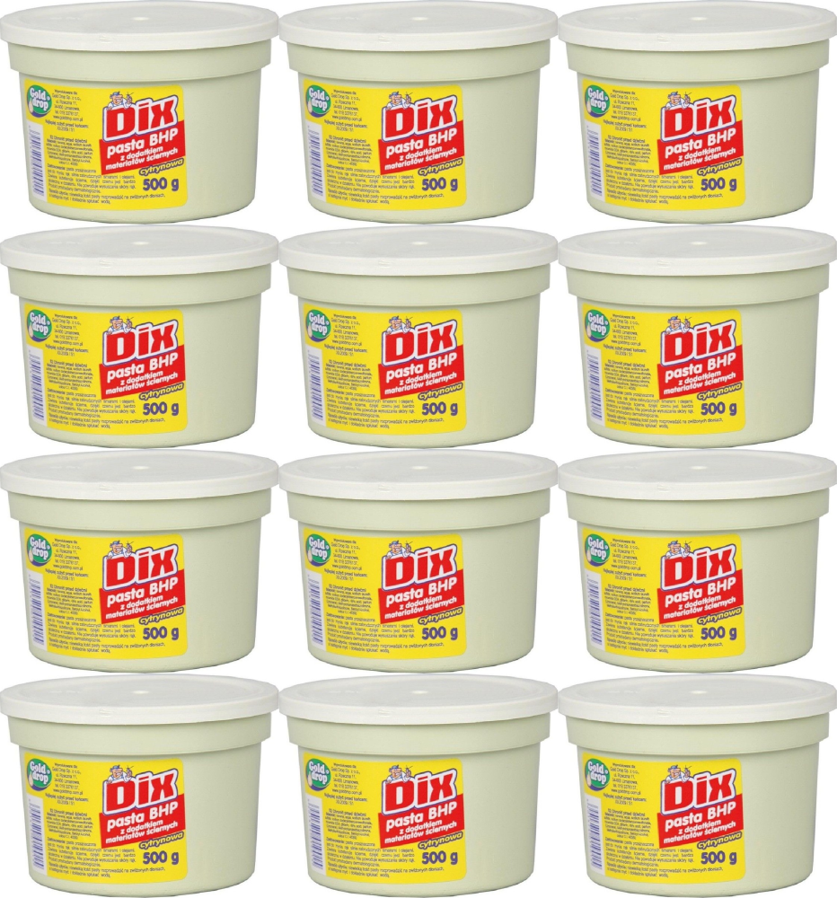 12x Pasta BHP Gold Drop Dix, 500g, cytrynowy