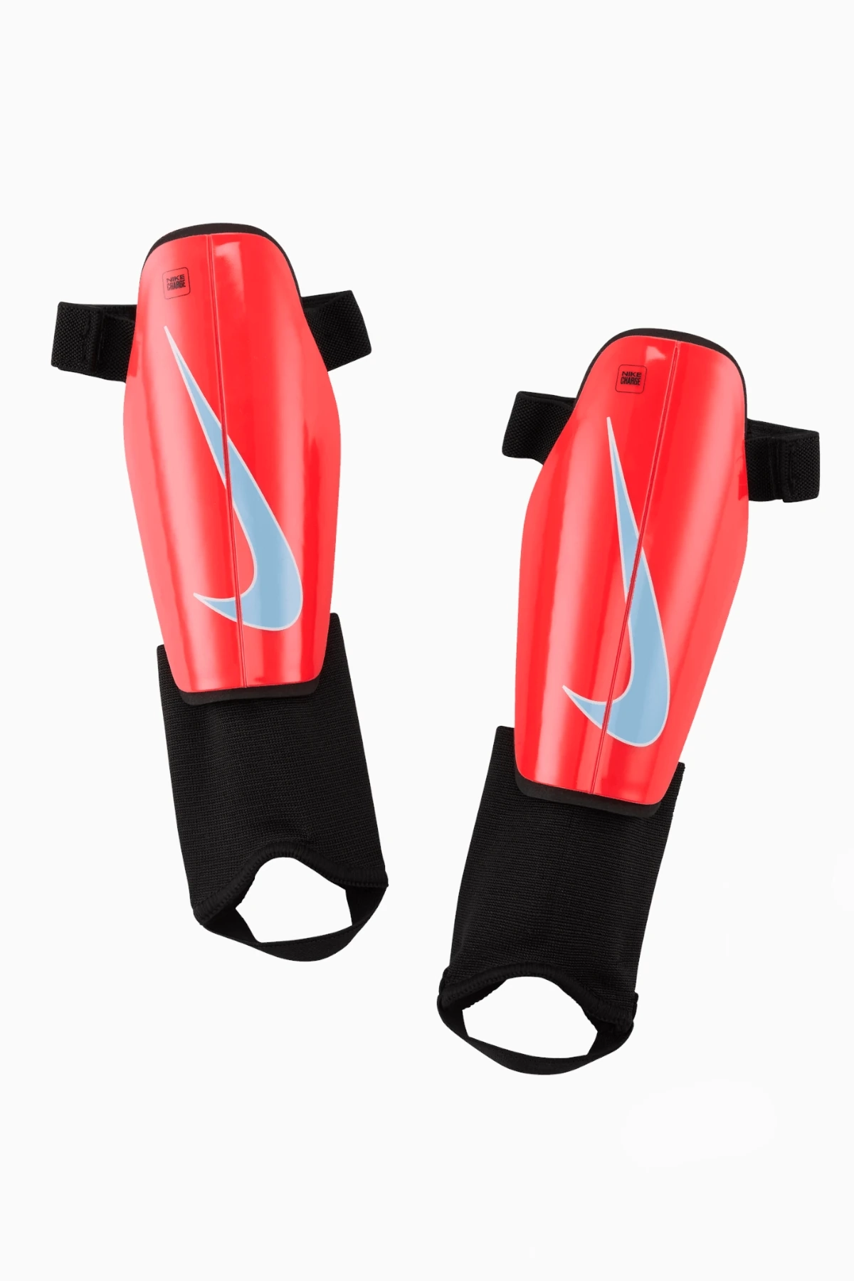 Ochraniacze Nike Charge Junior - Czerwony