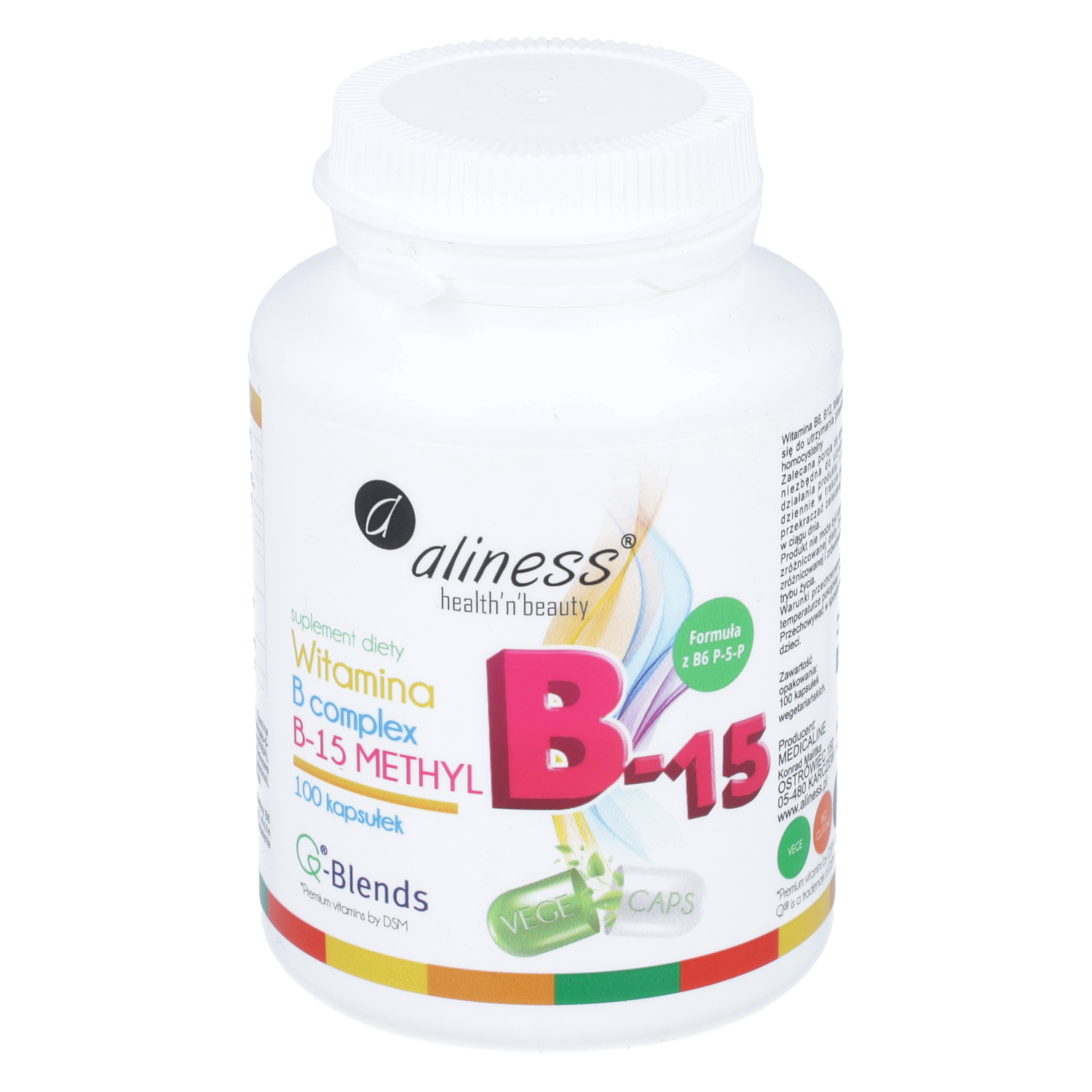 Aliness witamina b complex b-15 methyl, 100 kapsułek