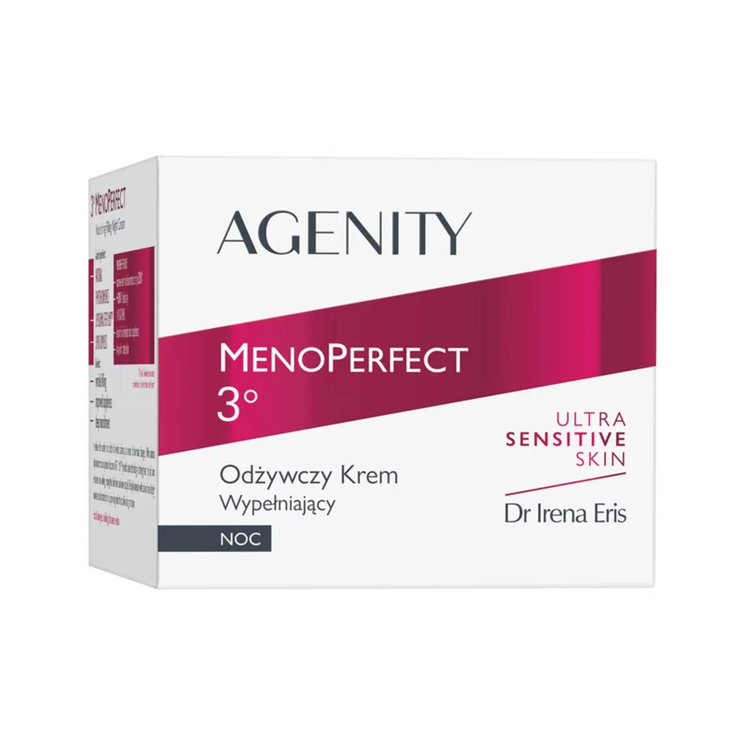 Agenity menoperfect 3°- krem odżywczy wypełniający na noc, 50 ml