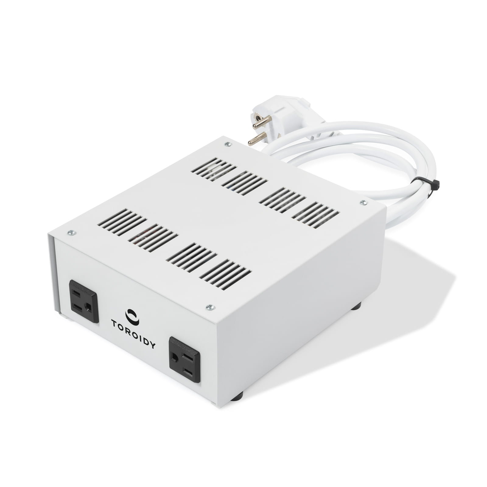 ATSS1500 - 230/110V 1500VA step-down autotransformer (metal housing, 2 outlets) with inrush current limiter