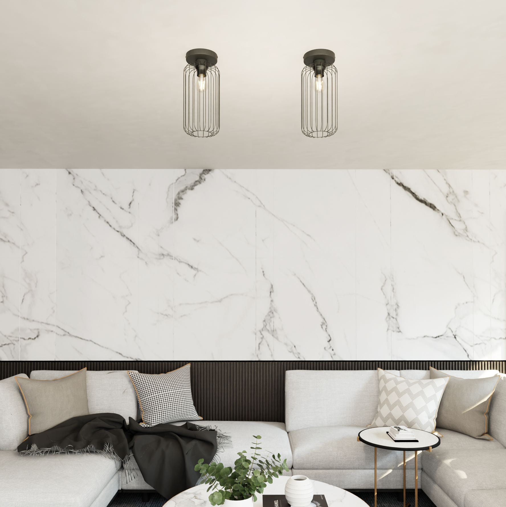 Emibig Barn lampa podsufitowa 1x15 W czarna 1367/1