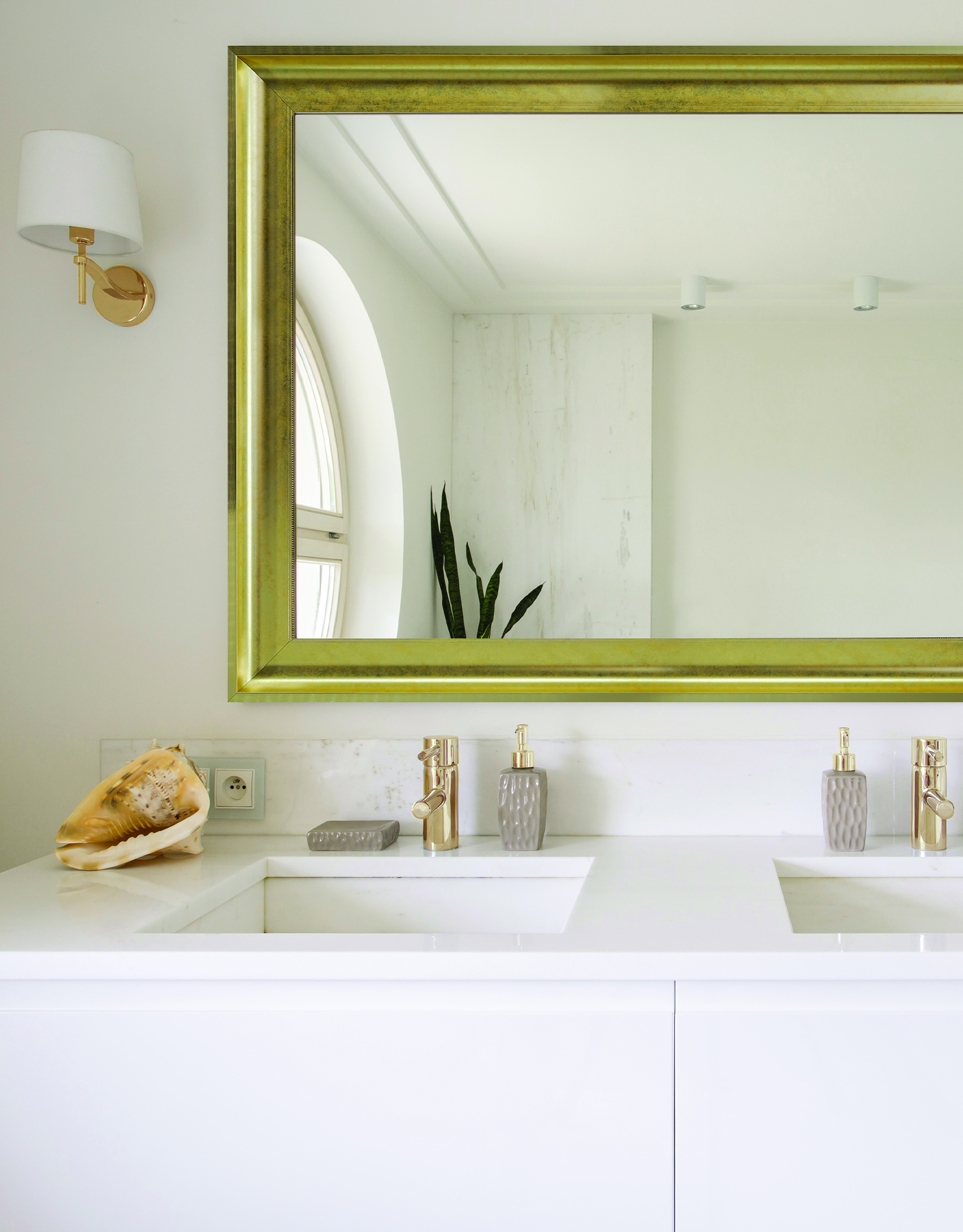 Ars Longa Torino lustro 110x60 cm prostokątne złote TORINO50100-Z