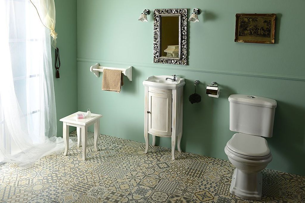 Sapho Retro szafka 36,5 cm stojąca drewno świerkowe białe 1641