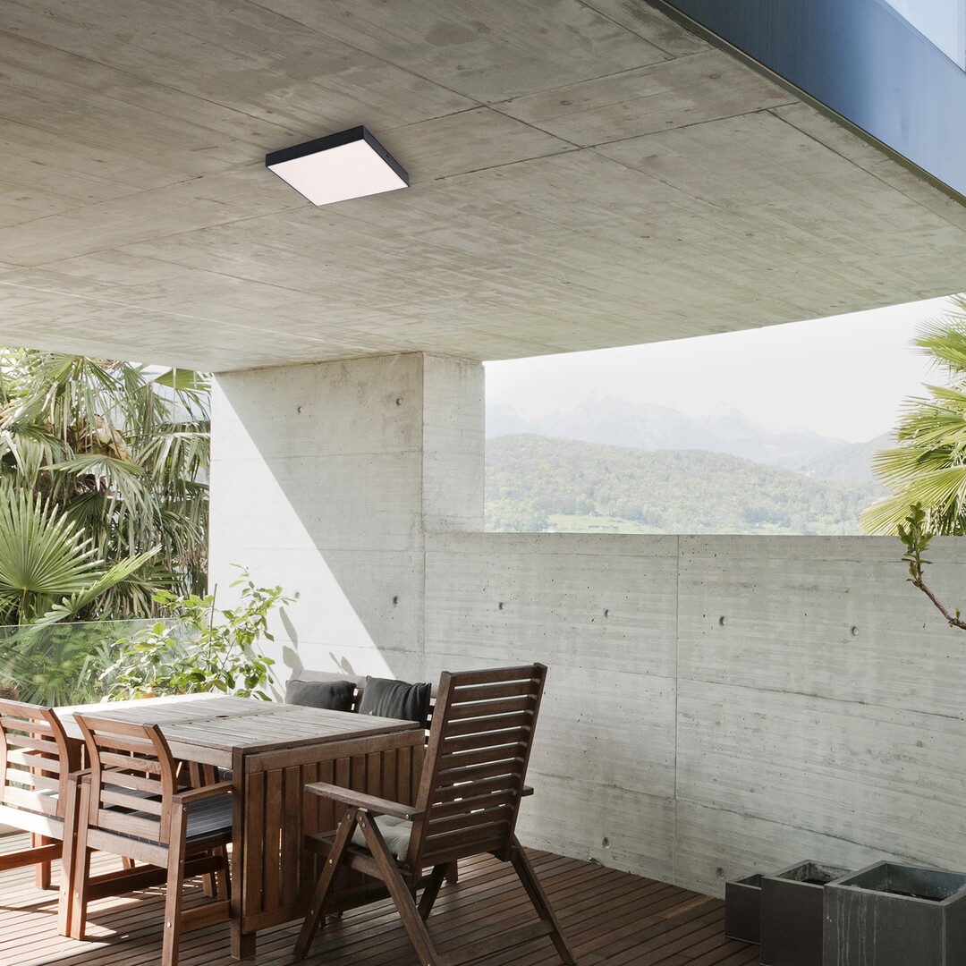 Rabalux Tartu plafon zewnętrzny 1x24W LED czarny mat/biały 7900 - Wysyłka w 24h