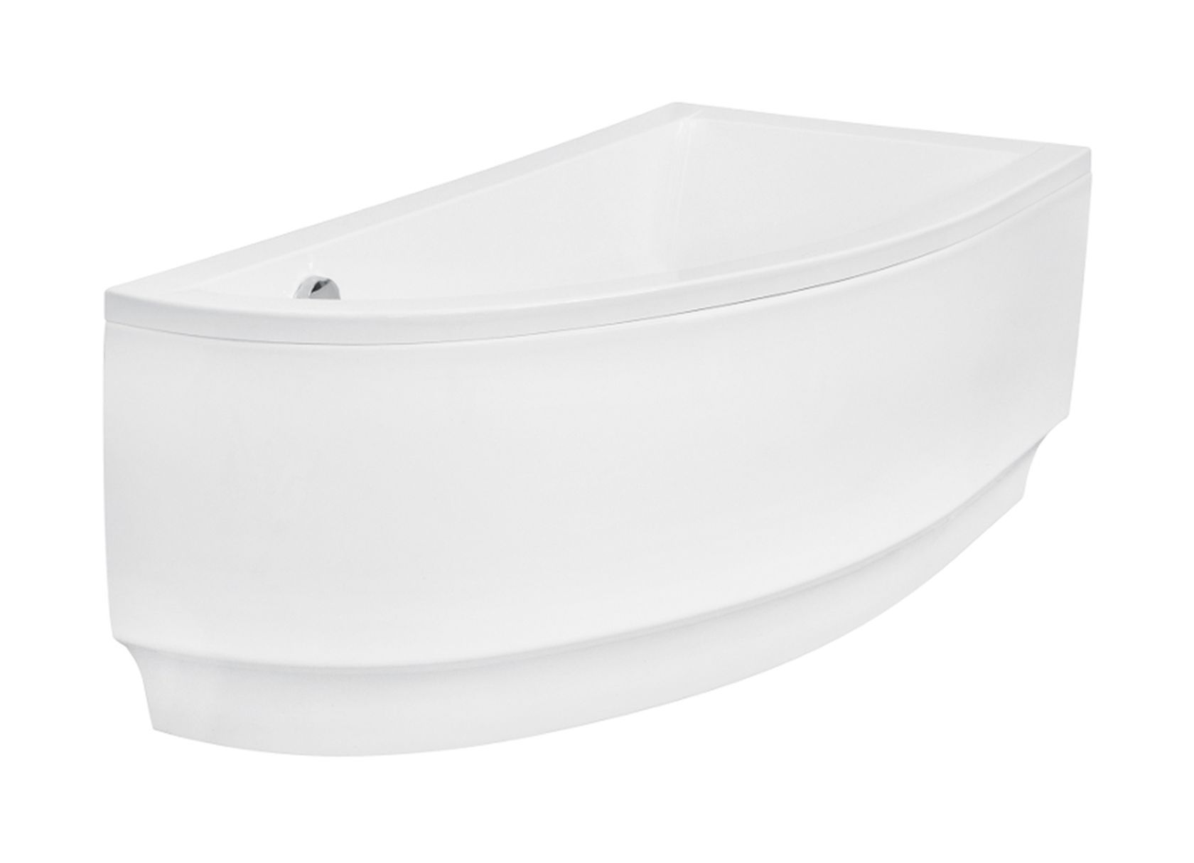 Besco Praktika obudowa do wanny 140 cm prawa biała OAP-140-NP