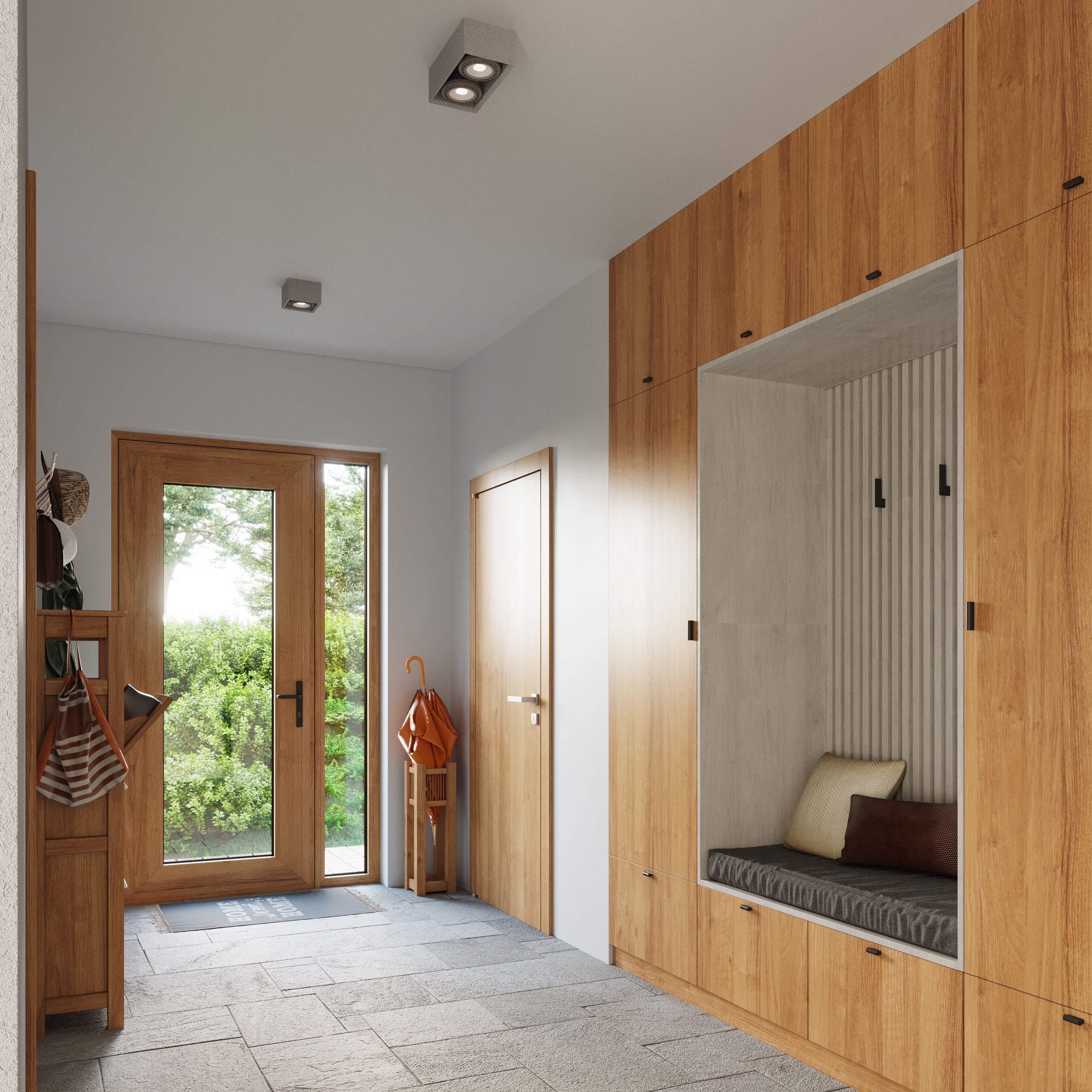 Sollux Lighting Quatro lampa podsufitowa 2x40W szary SL.0884