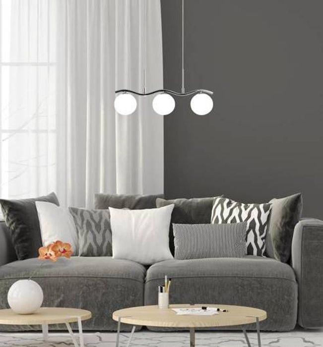 Candellux Ramon lampa wisząca 3x40W biała/chrom 33-01405 - Wysyłka w 24h