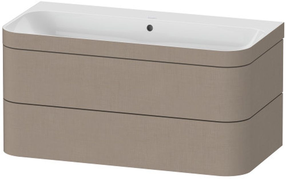 Duravit Happy D.2 umywalka z szafką 97,5 cm beżową HP4638N7575