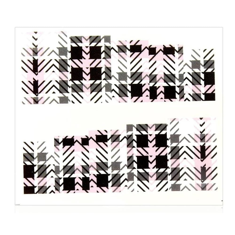 Naklejki wodne do paznokci arkusz 6,5 x 5,5cm na 10 palców A Nr 128