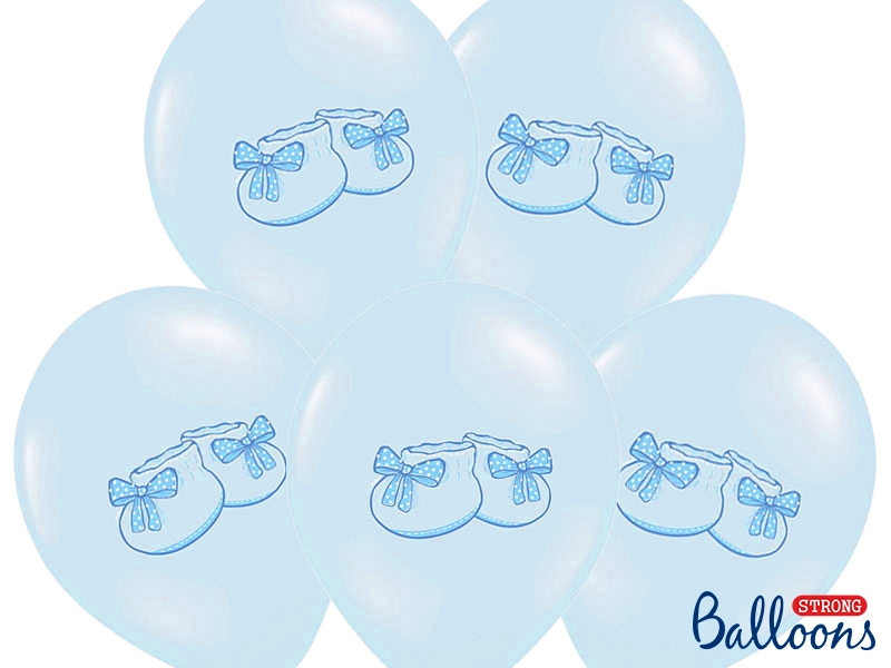 Balony 30cm, Bucik, Pastel Baby Blue (1 op. / 6 szt.)