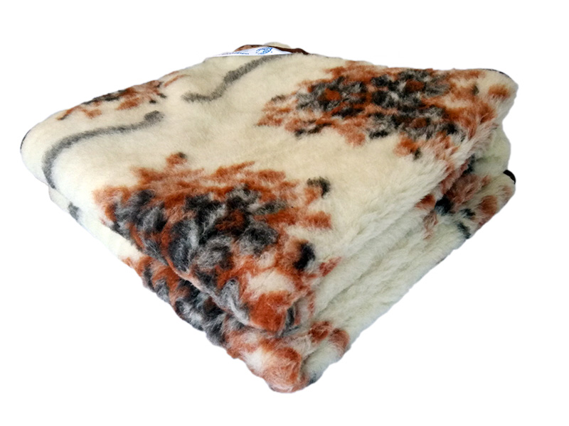 koc merynos australijski, wzór gałązka 100x140 (+-5cm)