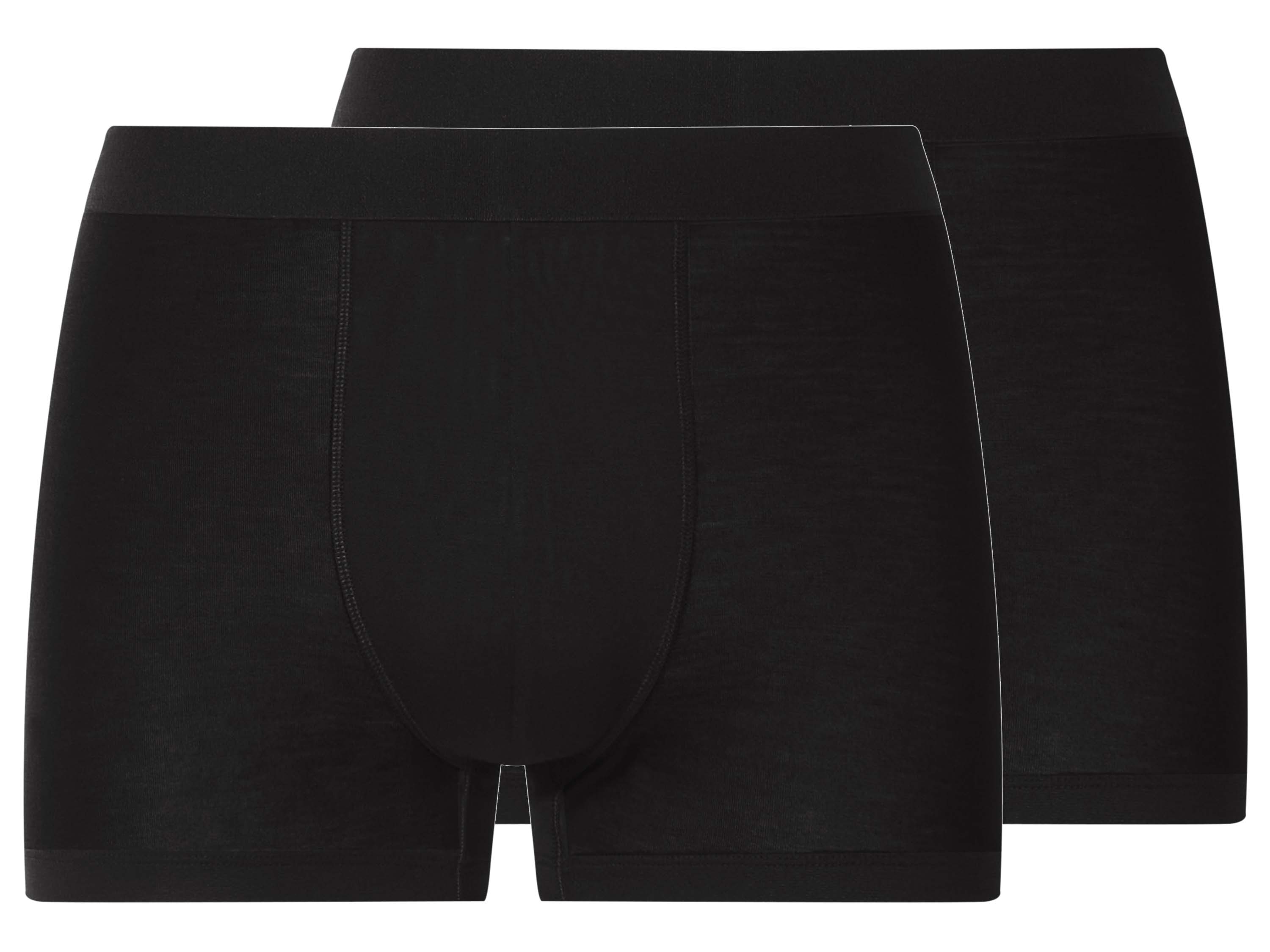 esmara Men Bokserki premium męskie, 2 pary Czarny, 7/Xl