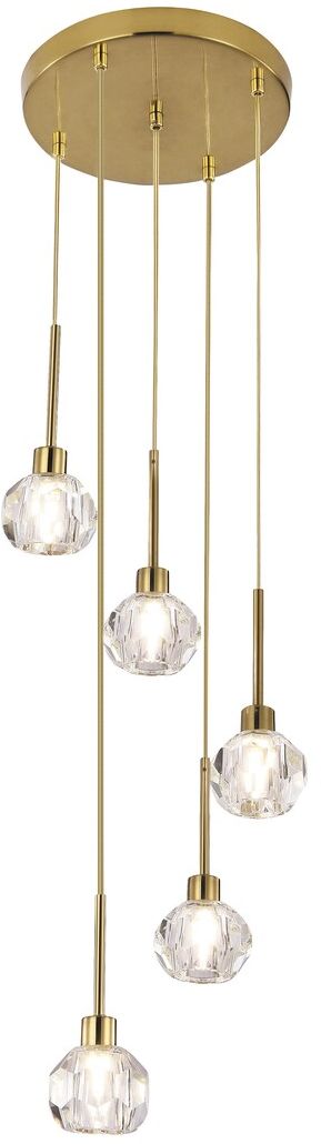 Darmowa Dostawa - Lampa wisząca 5x5 W przezroczysta Rabalux Kassia 5396