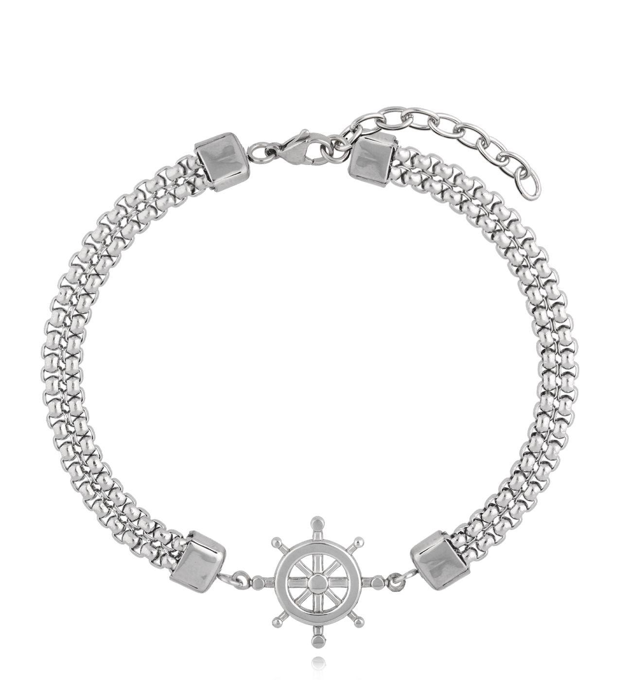 Bransoletka męska ze sterem Gils 63 - By Dziubeka