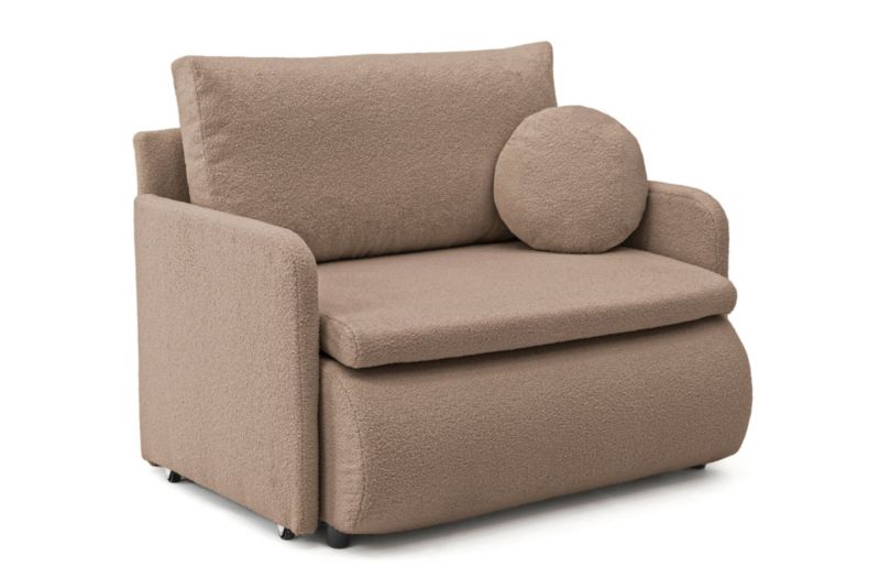 Sofa z funkcją spania MebleMWM DOTTI 100 anthology 04 boucle poduszka w zestawie 1 szt.