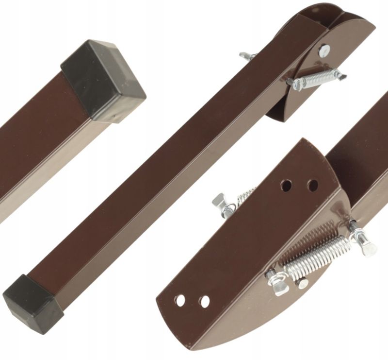 Podpórka FEINZ Mocna Stopka Nóżka Do Drzwi Bram 30Cm Profil 20X30Mm Brąz Polska 1 szt.