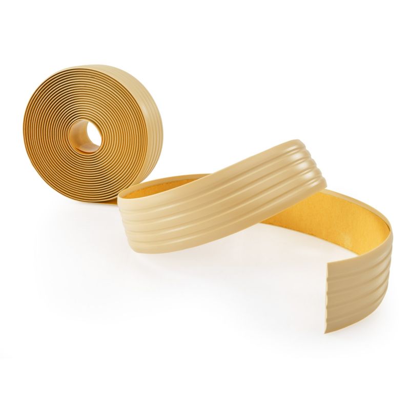 Taśma antypoślizgowa PCV 35 mm QUEST, samoprzylepna elastyczna listwa LAP - kremowy, 5 m