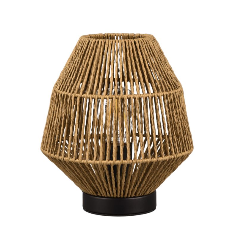 Lampa stołowa RL Miki brązowo-czarna 1 x E27 x 40W IP20 wym: 20 x 20 x 20 cm papier - 1 szt.