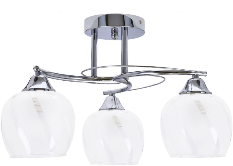 Lampa podsufitowa Candellux Prego 3x40W chrom E27 szkło/metal natynkowa 1 szt.