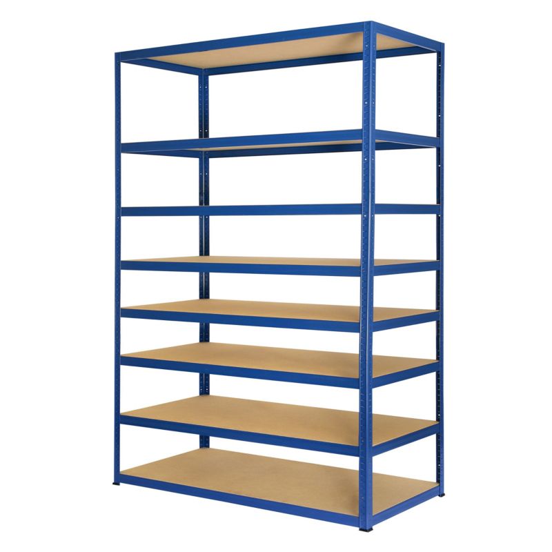 Regał metalowy MODO24 magazynowy niebieski helios 270x180x45cm 8 półek po 175 kg 1 szt.