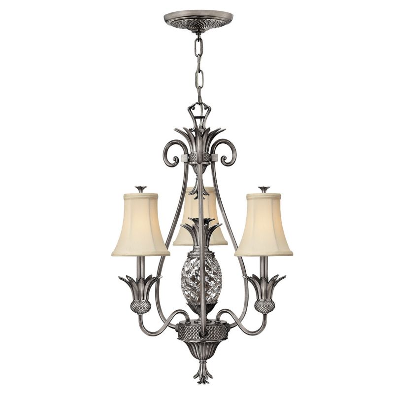 Żyrandol Hinkley Plantation polerowany antyczny nikiel 4 x E14 x 40W IP20 wym: 241,5 x 54,6 x 54,6 cm - 1 szt.