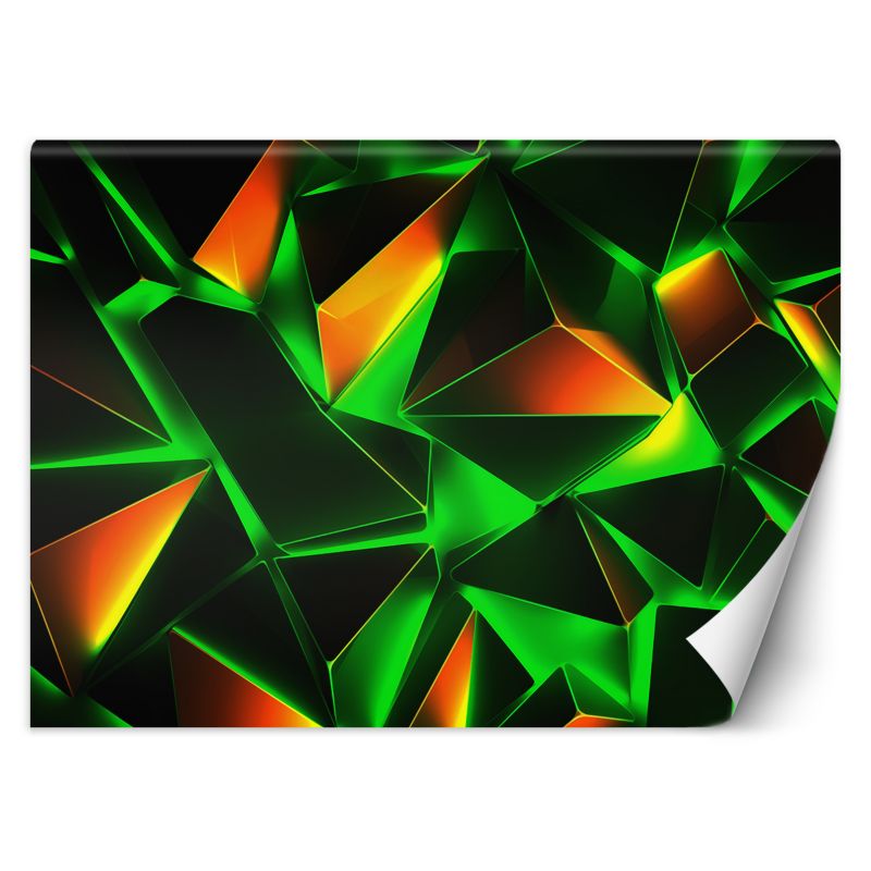 Fototapeta Feeby Zielona abstrakcja geometryczna 3D 100x70 1 szt