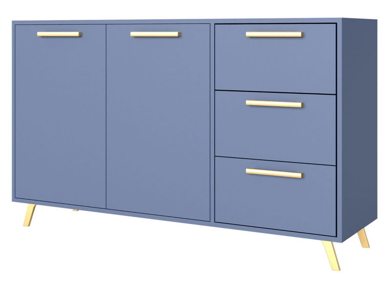 Komoda młodzieżowa MIRJAN 24 Bali 2 zgaszony błękit 1 szt.