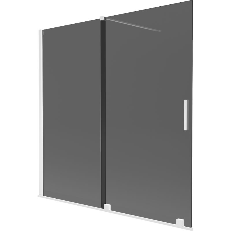 Parawan nawannowy ruchomy Mexen Velar grafit/biały 160x150 cm 1 szt.