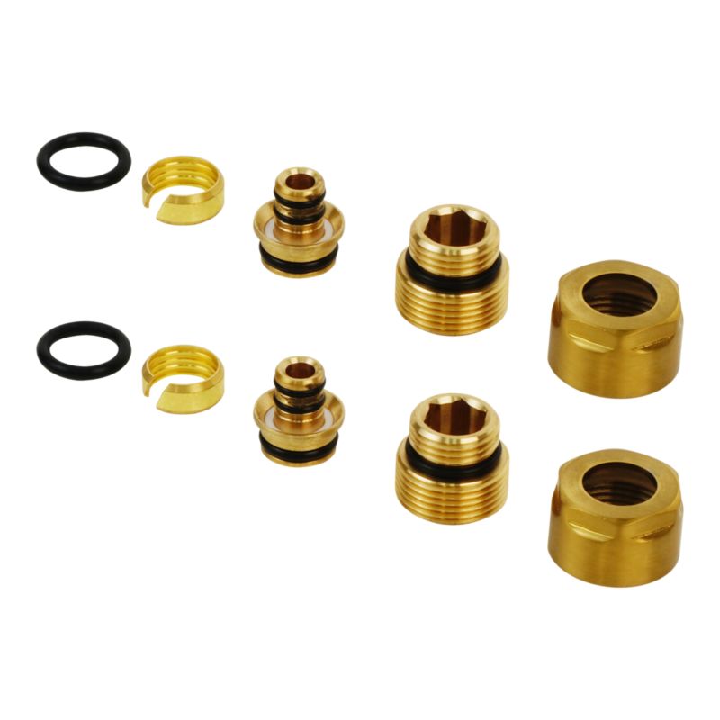 Zestaw zaciskowy do systemu PEX GoodHome złoty