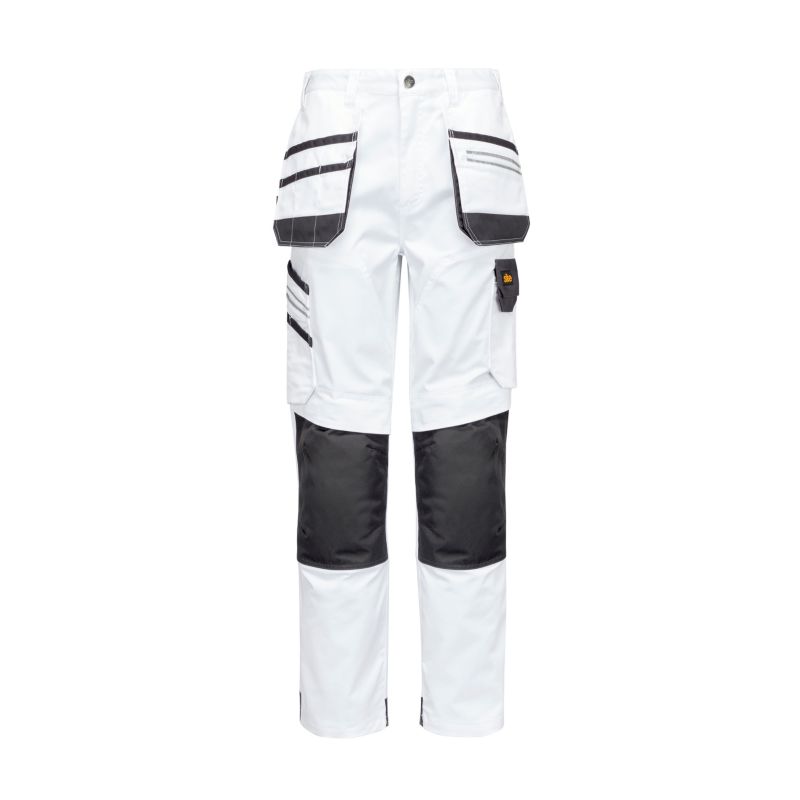 Spodnie robocze Site Kirksey białe W30 L32 40