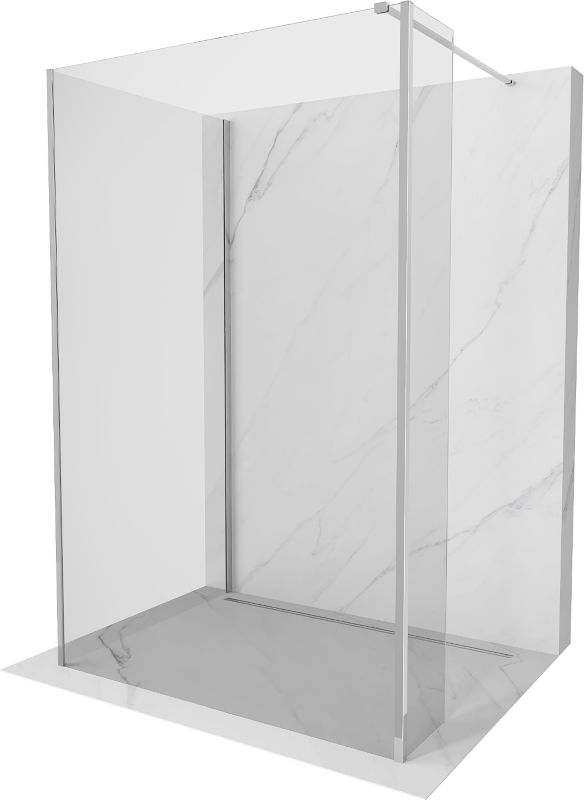 Ścianka prysznicowa Mexen Kioto transparent 140x75x30 3 szt.