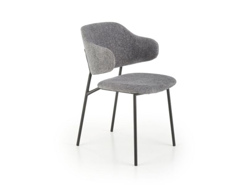 Krzesło Halmar tapicerowane K497 szare 1 szt