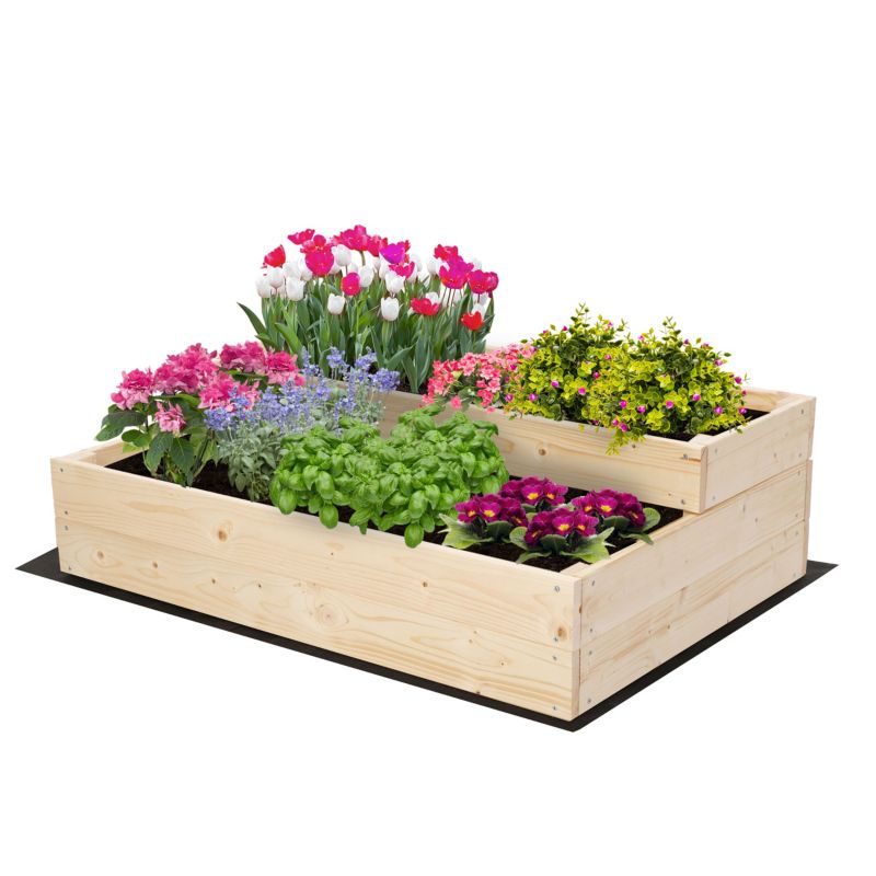 Skrzynia na warzywa MODO24 warzywnik 27x90x63 cm naturalne drewno 1 szt.