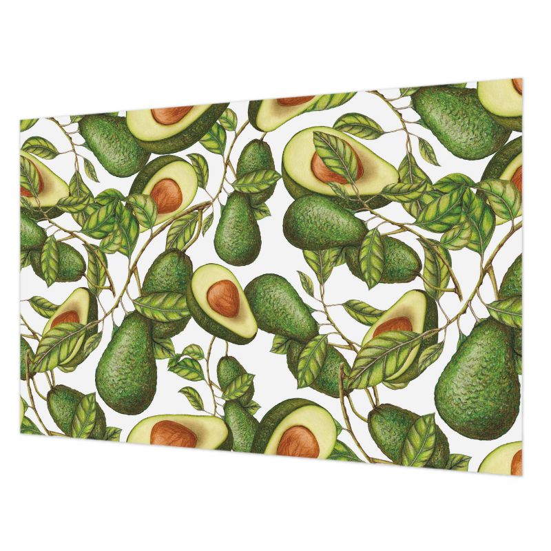 Tapeta Do Jadalni Nowoczesna Tulup 104x70 cm Awokado Wzór Do Kuchni, Do Salonu 1 szt.