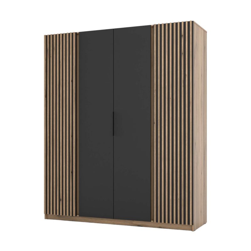 Szafa do przedpokoju i sypialni 4-drzwiowa z lamelami Bonni Dravero EV/BL-EV 2LAM 2F 1 szt.